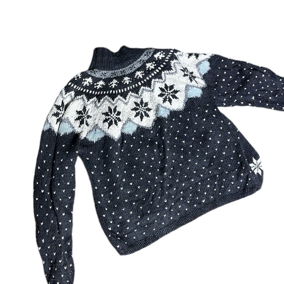 Marsh Landing Hand Knits Fair Isle Zip up Cardigan Sweater - Picture 2 of 6